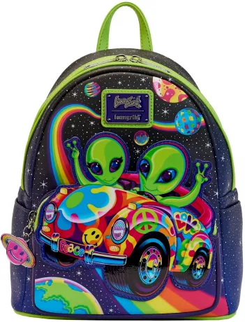 Mini sac à dos Lisa Frank Tour Extraterrestre Cosmique Glow Loungefly