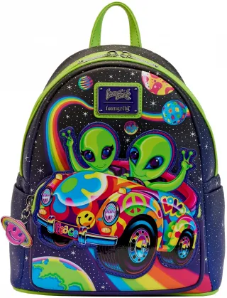 Mini sac à dos Lisa Frank Tour Extraterrestre Cosmique Glow Loungefly