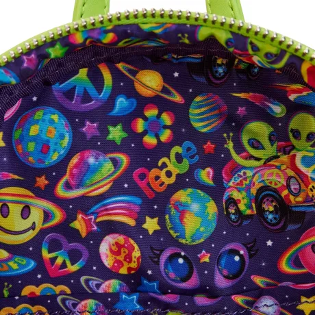 Mini sac à dos Lisa Frank Tour Extraterrestre Cosmique Glow Loungefly