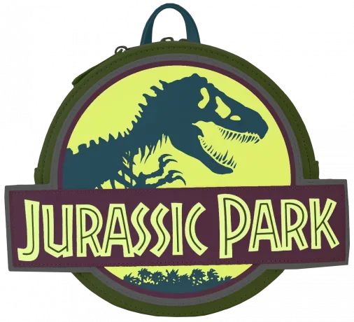 Mini sac à dos Logo Néon Jurassic Park 30ème Anniversaire Glow Loungefly