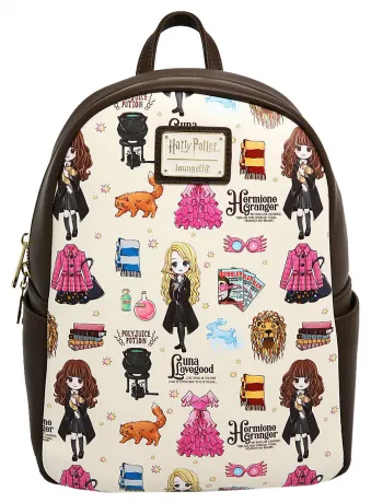 Mini sac à dos Luna et Hermione Impression Intégrale Loungefly