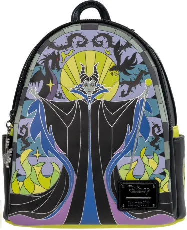 Mini sac à dos Maléfique Vitrail Loungefly