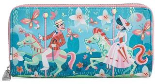 Portefeuille zippé  Mary Poppins Jolie Promenade Loungefly