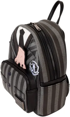 Mini sac à dos Mercredi Addams Uniforme de la Nevermore Academy Cosplay Loungefly