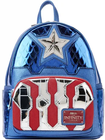 Mini sac à dos Métallique Captain America Cosplay Loungefly