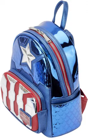 Mini sac à dos Métallique Captain America Cosplay Loungefly