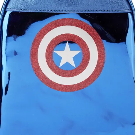 Mini sac à dos Métallique Captain America Cosplay Loungefly