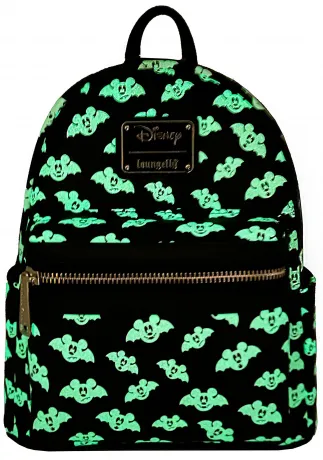 Mini sac à dos Mickey Chauve-souris Impression Intégrale Glow Loungefly
