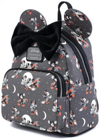 Mini sac à dos Mickey Vampire et Minnie Mouse Sorcière Halloween Loungefly