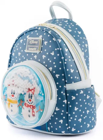 Mini sac à dos Boule à Neige Mickey et Minnie Mouse Loungefly
