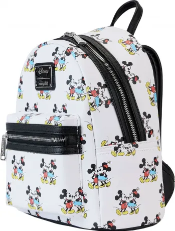 Mini sac à dos Mickey et Minnie Mouse Classique Impression Intégrale Loungefly