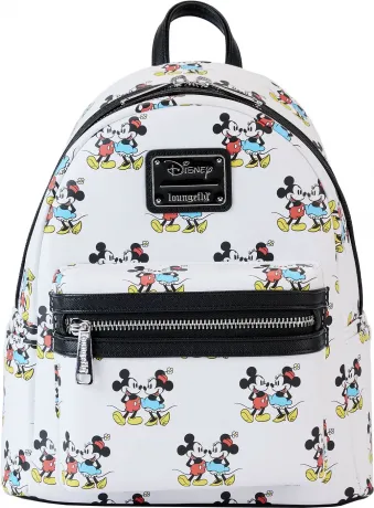 Mini sac à dos Mickey et Minnie Mouse Classique Impression Intégrale Loungefly