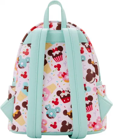 Mini sac à dos Mickey et Minnie Mouse Friandises Impression Intégrale Loungefly