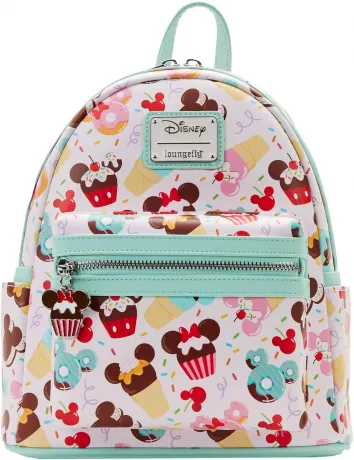 Mini sac à dos Mickey et Minnie Mouse Friandises Impression Intégrale Loungefly
