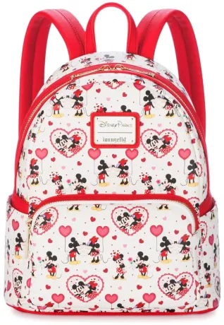 Mini sac à dos Mickey et Minnie Saint Valentin Loungefly