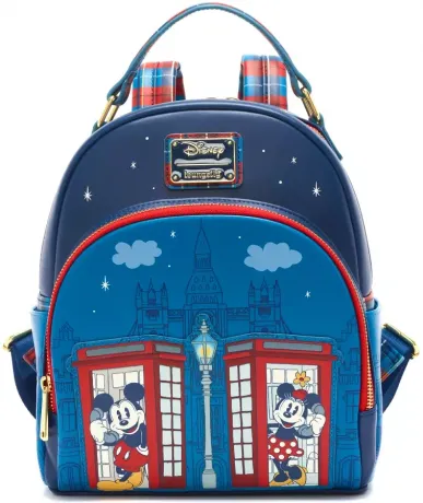 Mini sac à dos Mickey et Minnie Ville de Londres Loungefly