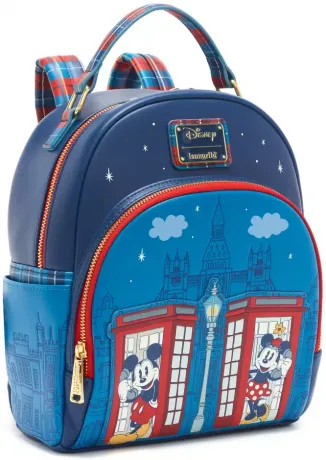 Mini sac à dos Mickey et Minnie Ville de Londres Loungefly