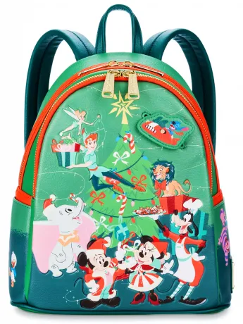 Mini sac à dos Mickey et ses Amis Noël Glow Loungefly