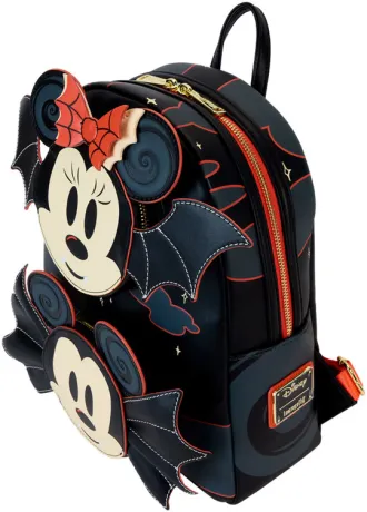 Mini sac à dos Mickey &amp; Minnie Chauve-souris Glow Loungefly