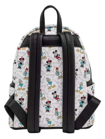 Mini sac à dos Mickey, Minnie, Donald et Daisy Impression Intégrale Loungefly