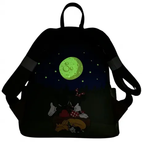 Mini sac à dos Mickey Mouse, Minnie, et leurs Amis Scène Camping Glow Loungefly