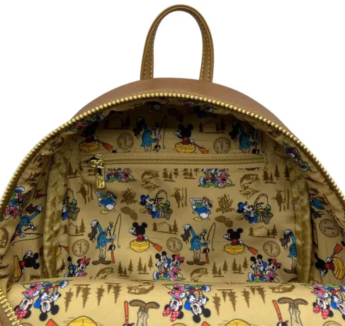 Mini sac à dos Mickey Mouse, Minnie, et leurs Amis Scène Camping Glow Loungefly