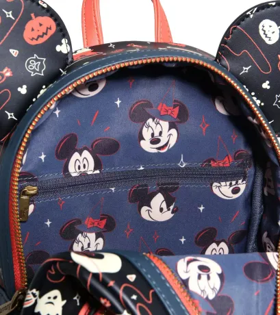 Mini sac à dos Mickey &amp; Minnie Halloween Glow Loungefly