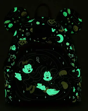 Mini sac à dos Mickey &amp; Minnie Halloween Glow Loungefly