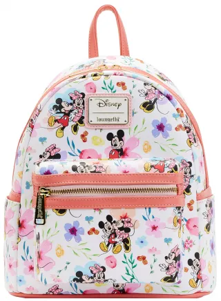 Mini sac à dos Mickey &amp; Minnie Mouse Floral Loungefly