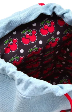 Mini sac à dos Mickey Mouse Cerises Denim Loungefly