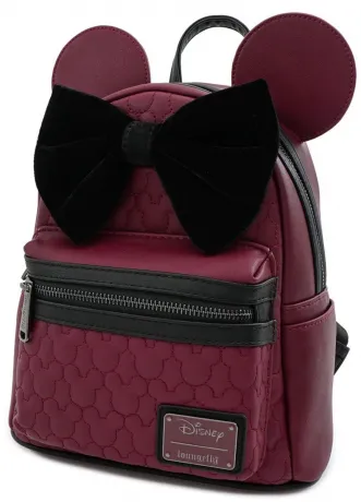 Mini sac à dos Minnie Mouse Marron Matelassé Loungefly