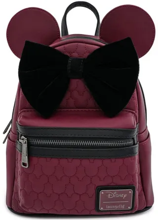 Mini sac à dos Minnie Mouse Marron Matelassé Loungefly