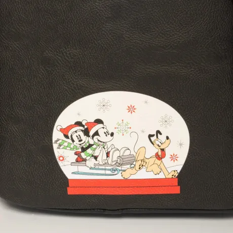 Mini sac à dos Mickey Mouse et Minnie Mouse Noël Loungefly