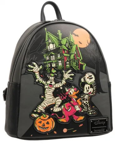 Mini sac à dos Mickey et ses Amis &quot;des Bonbons ou un Sort&quot; Glow Loungefly