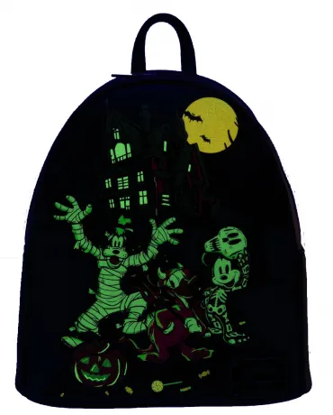 Mini sac à dos Mickey et ses Amis &quot;des Bonbons ou un Sort&quot; Glow Loungefly