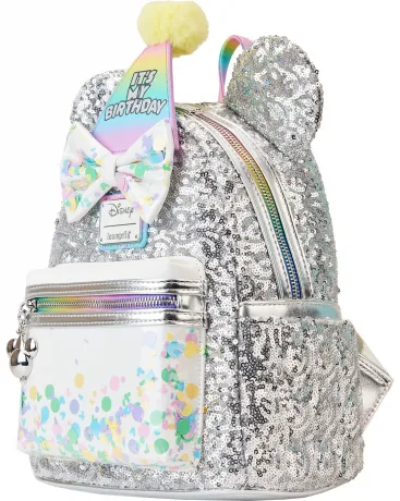 Mini sac à dos Mickey Mouse Fête d&#039;Anniversaire Sequin Loungefly