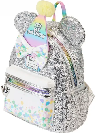 Mini sac à dos Mickey Mouse Fête d&#039;Anniversaire Sequin Loungefly
