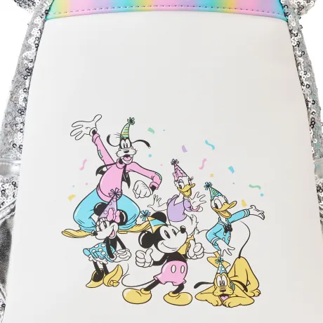 Mini sac à dos Mickey Mouse Fête d&#039;Anniversaire Sequin Loungefly