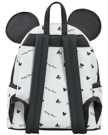 Mini sac à dos Mickey Mouse Signature Impression Intégrale Loungefly
