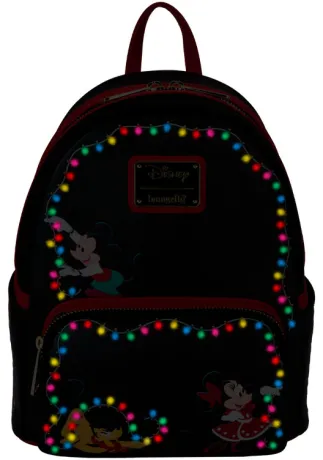 Mini sac à dos Mickey &amp; ses Amis Décorations lumineuses de Noël Light Up Loungefly