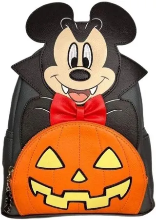 Mini sac à dos Mickey Vampire avec Citrouille Glow Loungefly