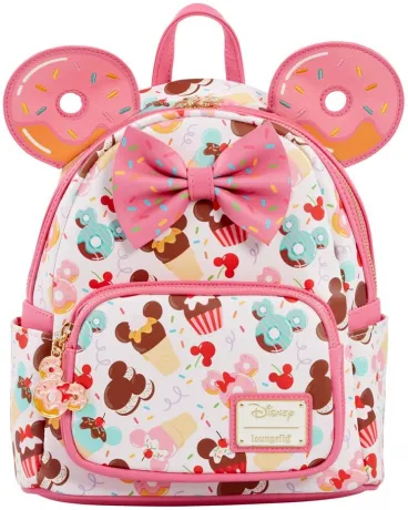 Mini sac à dos Minnie Cupcake et Donuts Impression Intégrale Loungefly