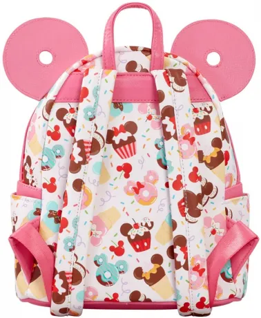 Mini sac à dos Minnie Cupcake et Donuts Impression Intégrale Loungefly