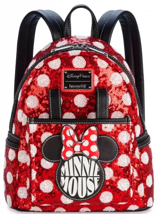 Mini sac à dos Minnie Mouse à Pois Sequin Loungefly