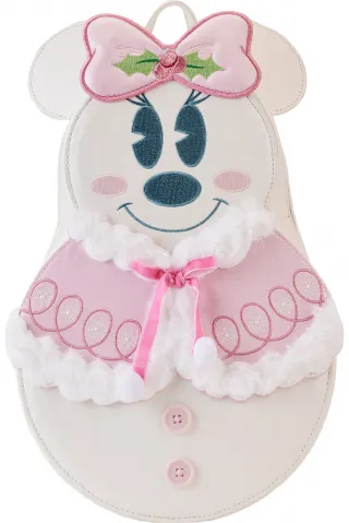 Mini sac à dos Minnie Mouse Bonhomme de neige Pastel Loungefly