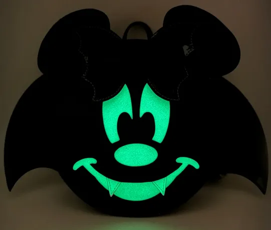 Mini sac à dos Minnie Mouse Chauve-souris Glow Loungefly