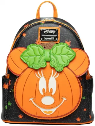 Mini sac à dos Minnie Mouse Citrouille Glow Loungefly