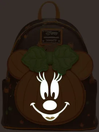 Mini sac à dos Minnie Mouse Citrouille Glow Loungefly