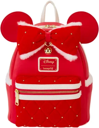 Mini sac à dos Minnie Mouse Costume de Père Noël Cosplay Loungefly