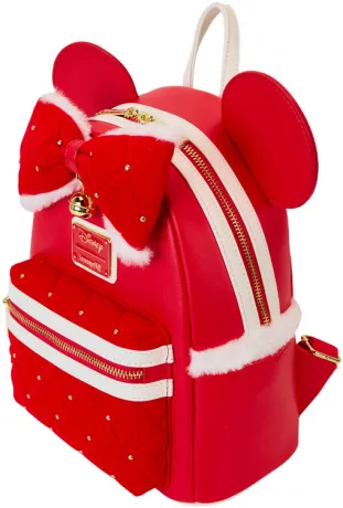 Mini sac à dos Minnie Mouse Costume de Père Noël Cosplay Loungefly